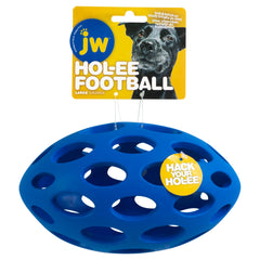 JW Hol-ee Football vue avant montrant la forme ouverte et l’utilité pour offrir des friandises