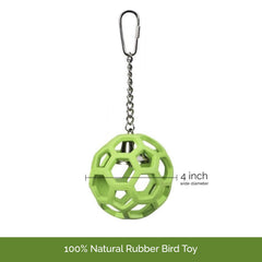 JW Hol-ee Roller gros plan texture en caoutchouc naturel encourage mastication