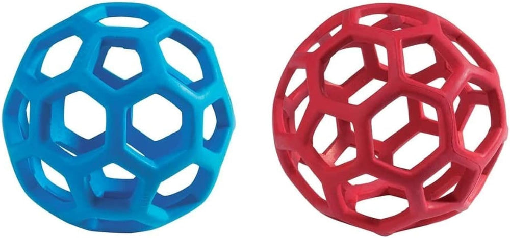 JW HOL-ee Roller vue avant montrant la structure perforée et usage ludique