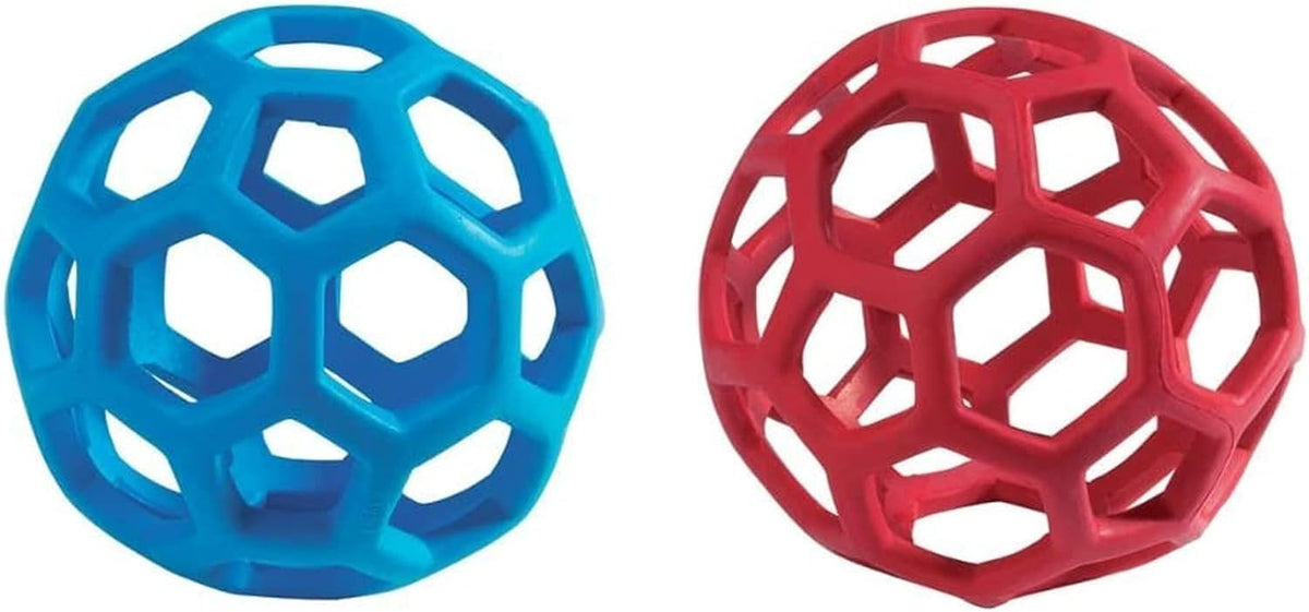 JW HOL-ee Roller vue avant montrant la structure perforée et usage ludique