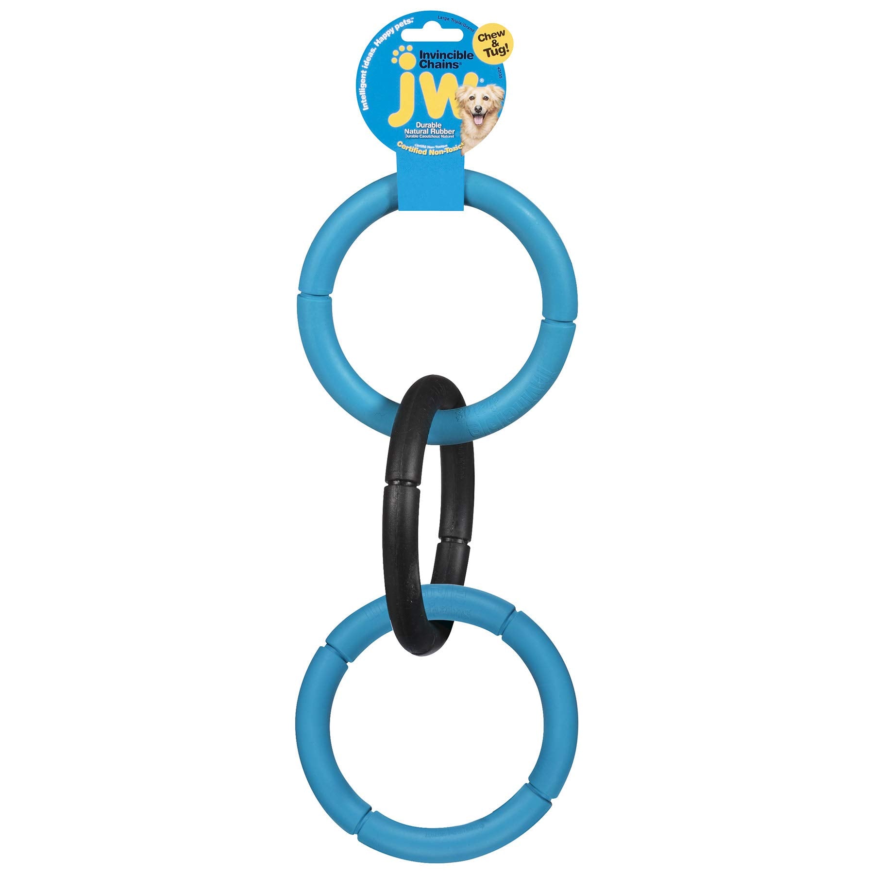 JW Invincible Chains Large gros plan caoutchouc montrant texture résistante