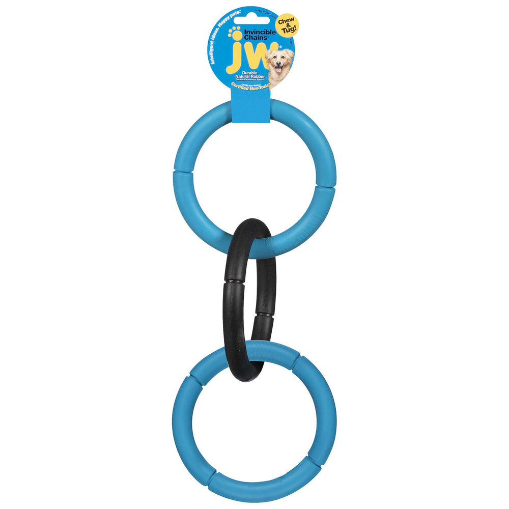 JW Invincible Chains Large gros plan caoutchouc montrant texture résistante