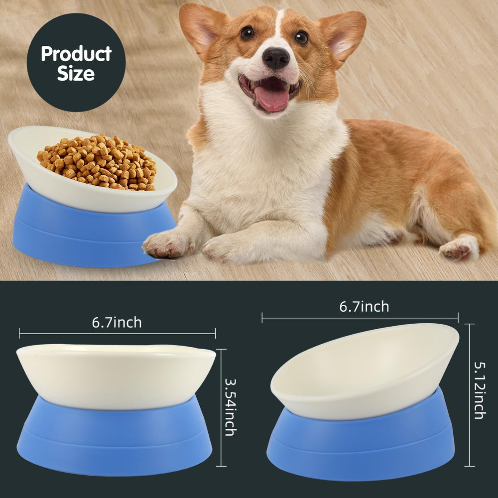 JWPC bol utilisé par un petit chien montrant confort d’alimentation