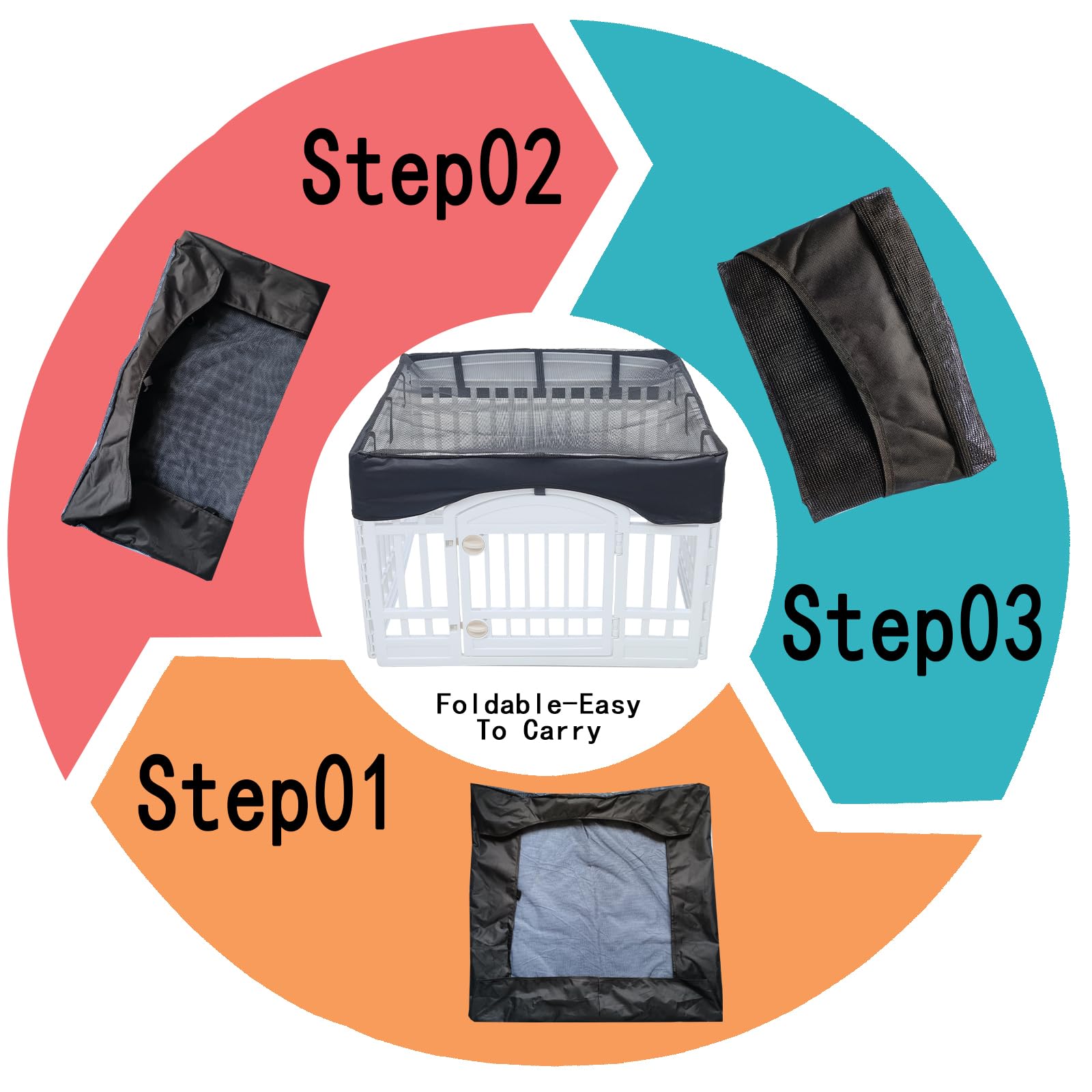 JWXQS housse maille gros plan pour ventilation et visibilité