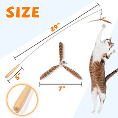 JXFUKAL jouet en action avec chat chassant et exercice actif