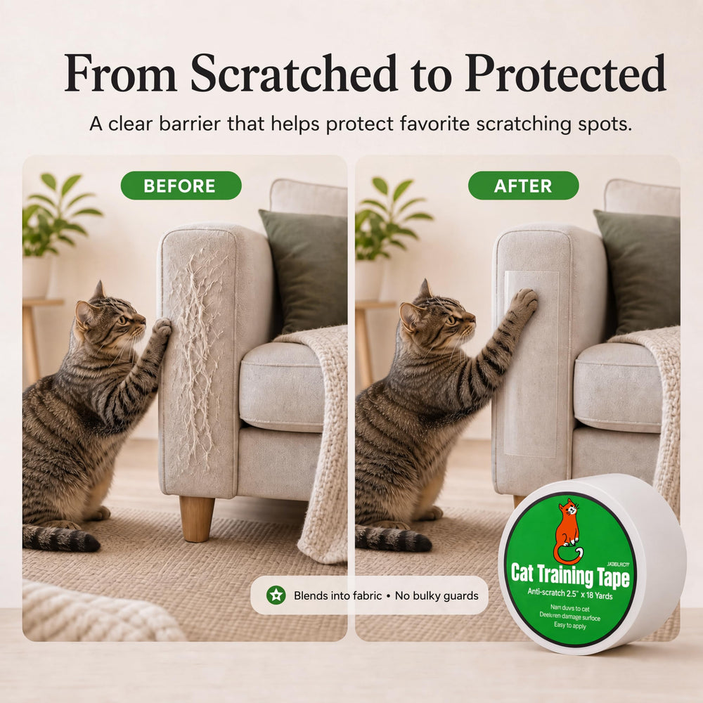 JXSELECT ruban appliqué sur canapé montrant protection discrète des tissus