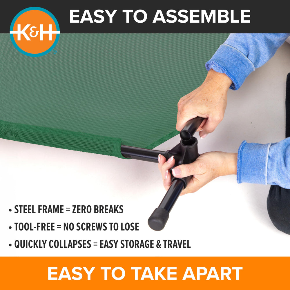 K&H pieds antidérapants protégeant surface et stabilisant lit