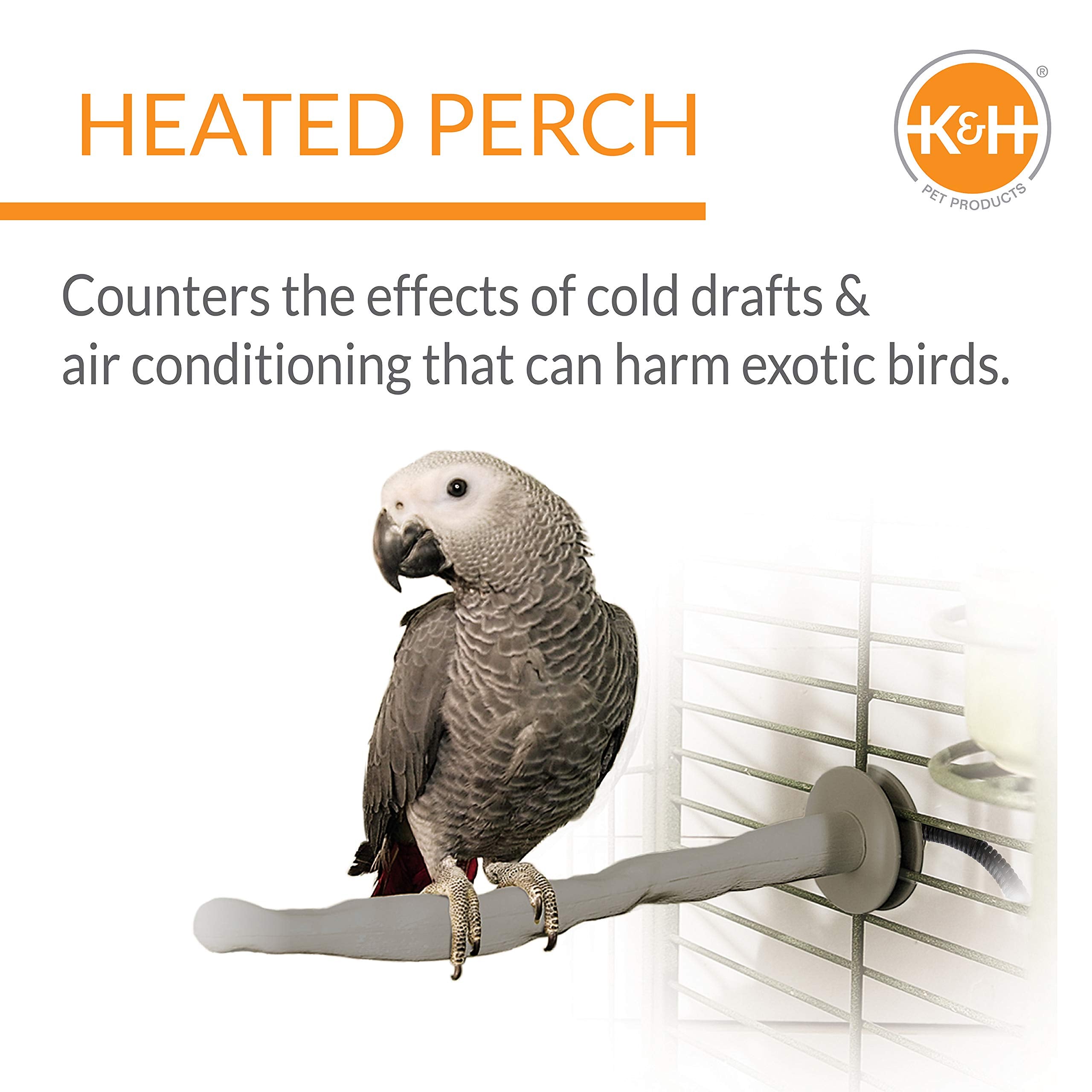 K&H Thermo-Perch gros plan sur la texture en plastique résistante et non toxique