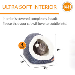 K&H Thermo-Pet Cave intérieur en polaire douce apportant chaleur et confort