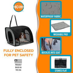 K&H porte frontale ouverte facilitant accès et alimentation