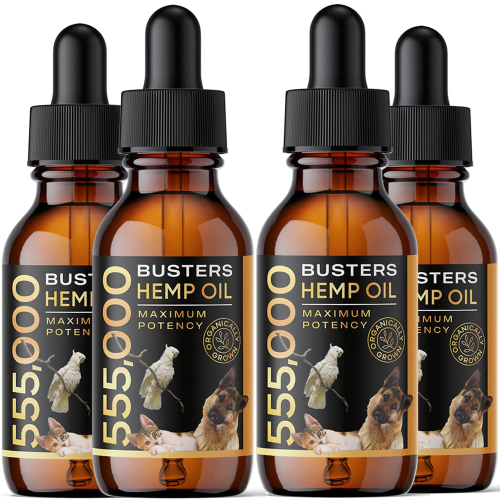 K2xLabs Buster's emballage 4 flacons montrant économie et durée