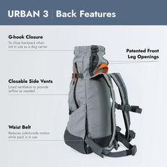 K9 Sport Sack chien installé dans le porte‑chien illustrant maintien sécurisé
