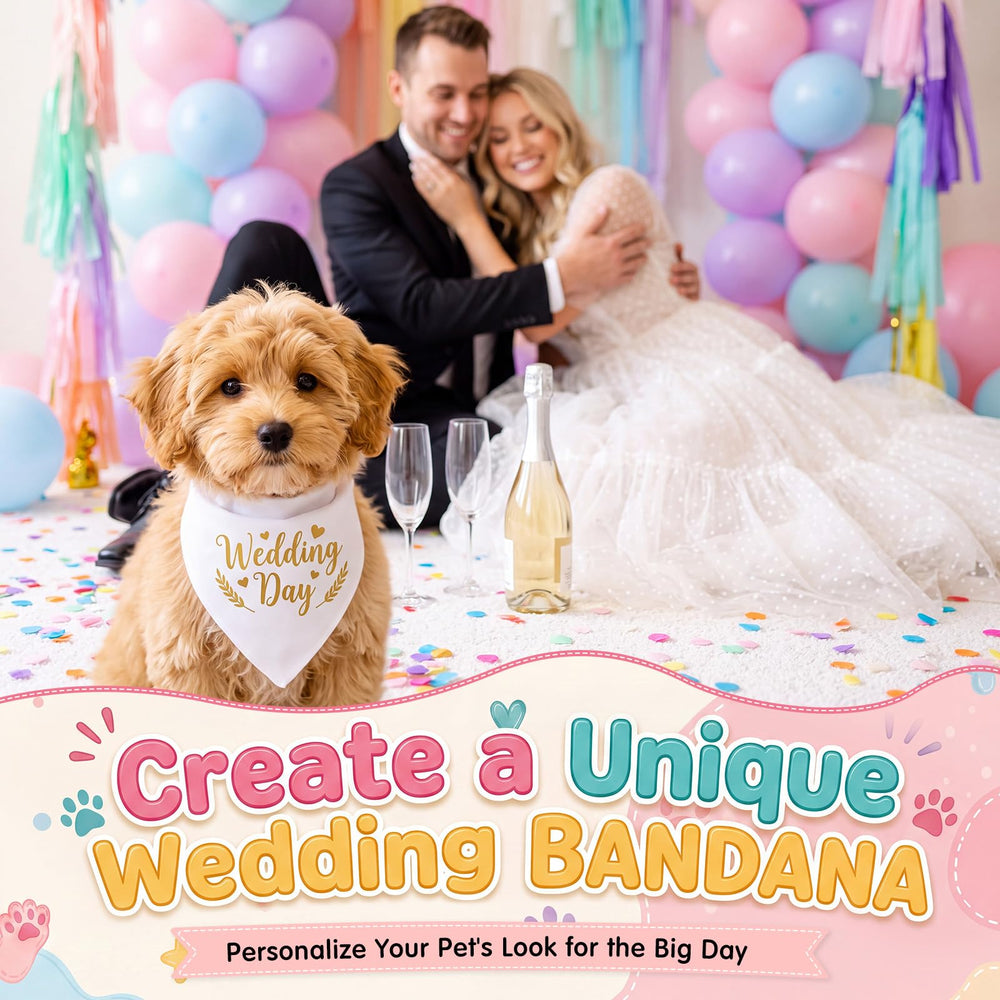 Kacctyen bandana en contexte festif sur chien, rendu photogénique