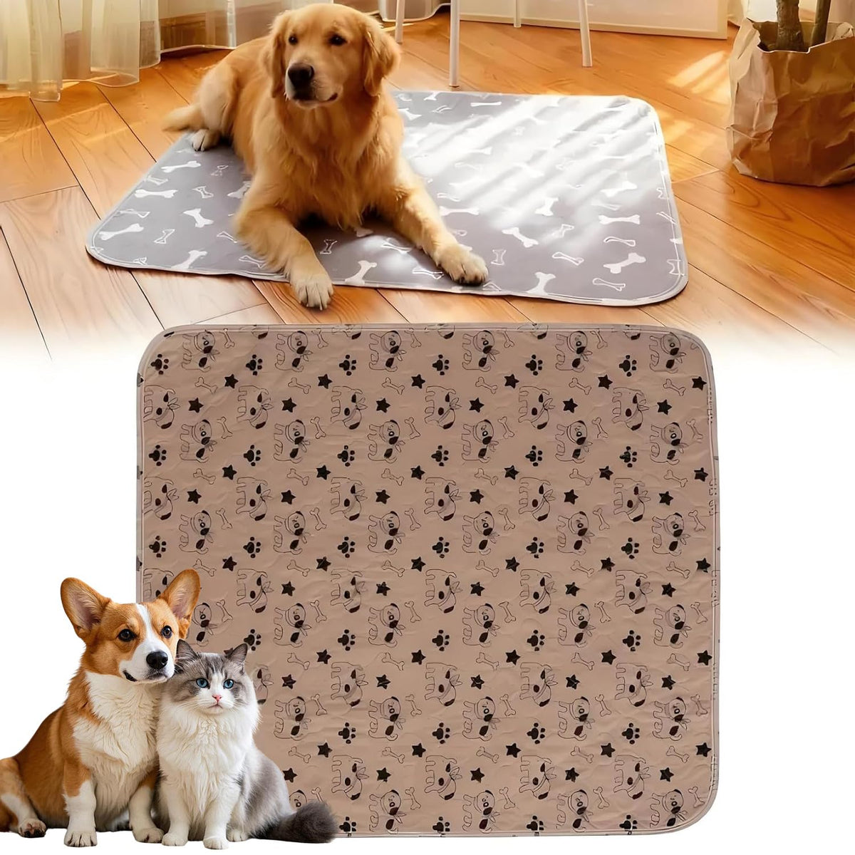 Kacitalone tapis face avant montrant surface absorbante pour meilleure hygiène