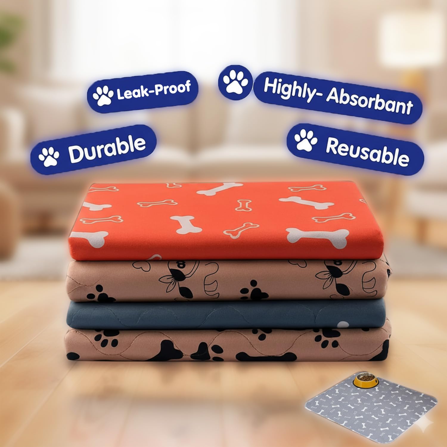 Kacitalone tapis plié pour rangement compact et transport facilité