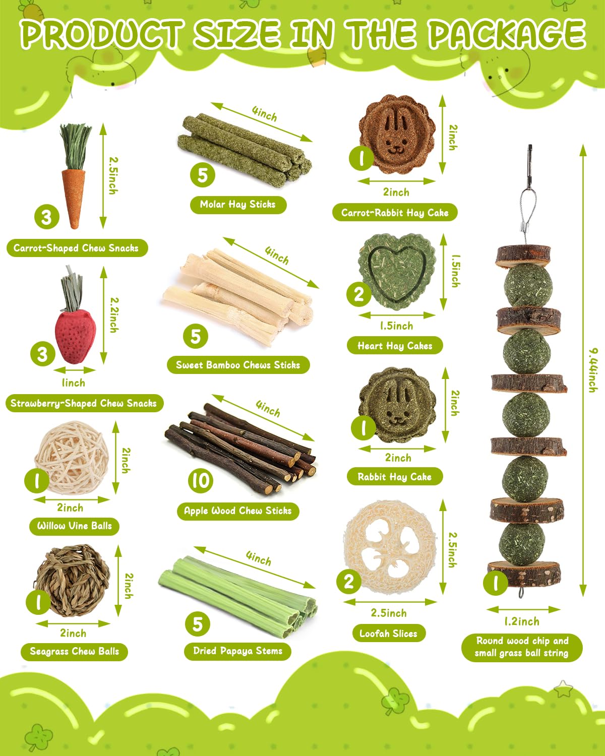 Kagoty boules tressées et tranches de luffa pour activité et curiosité