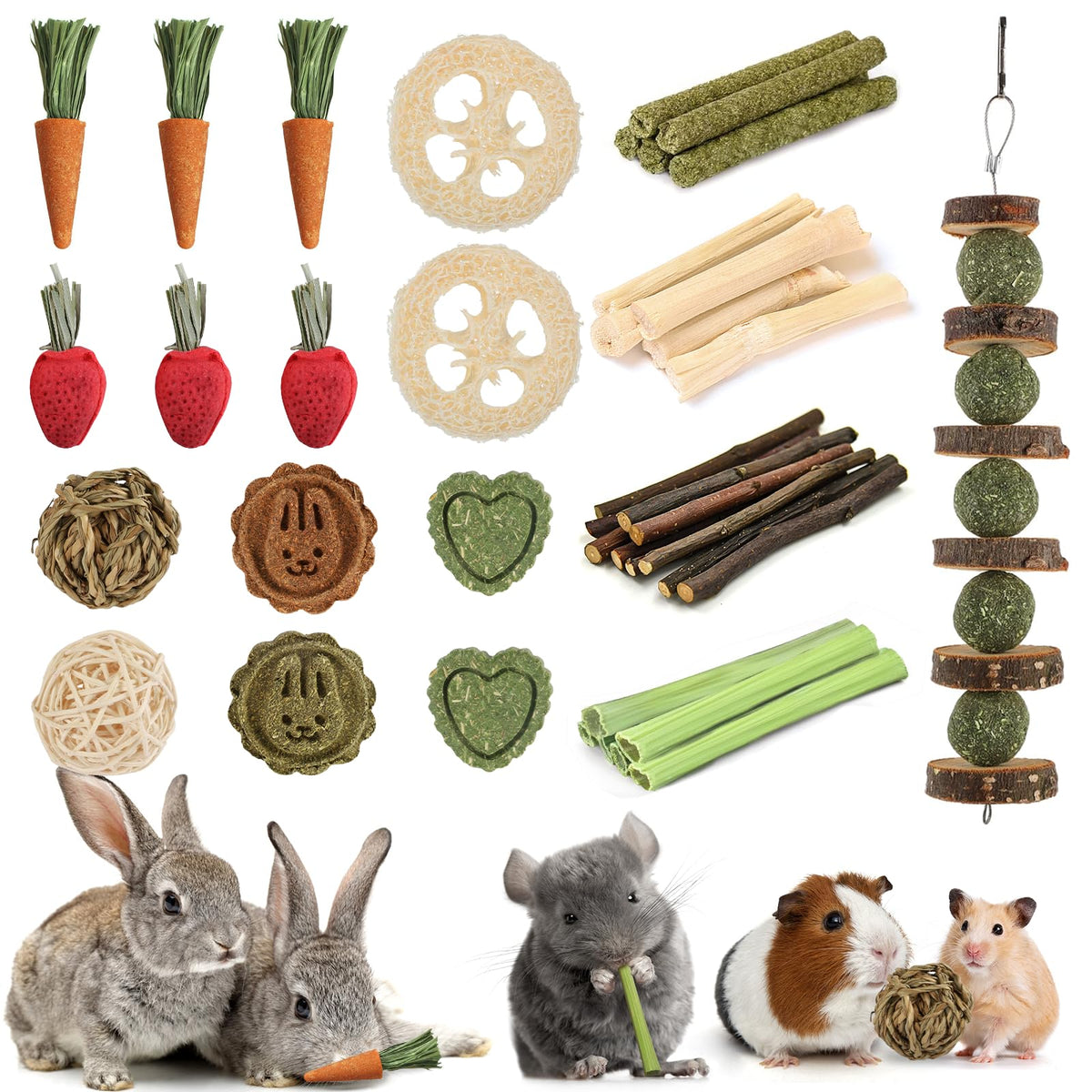 Kagoty assortiment complet de 40 jouets pour dents et stimulation