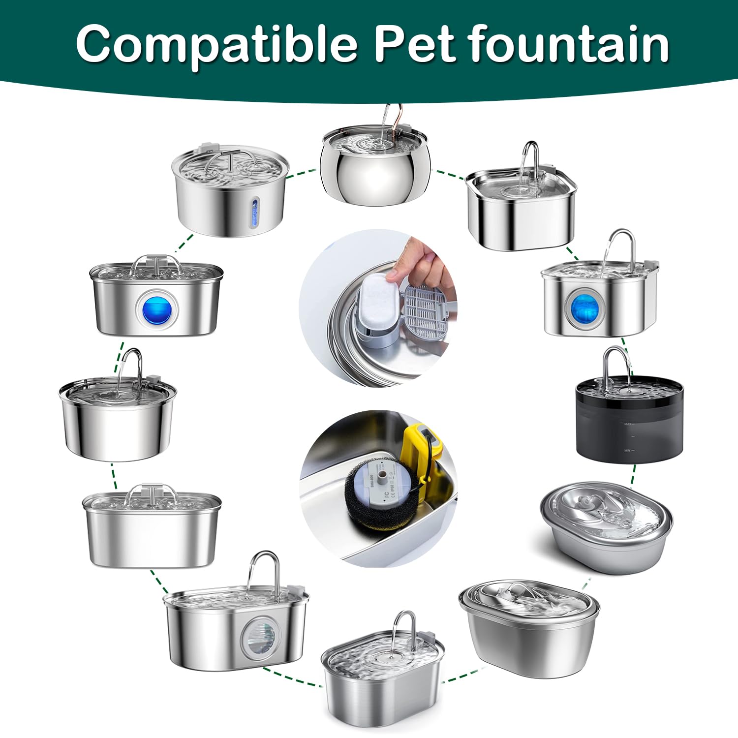 KANCHOU cartouche gros plan montrant couches filtrantes pour eau plus claire