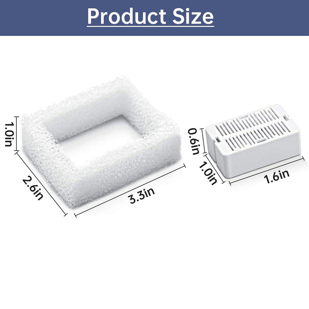 KANCHOU comparaison taille du filtre montrant dimensions pour compatibilité