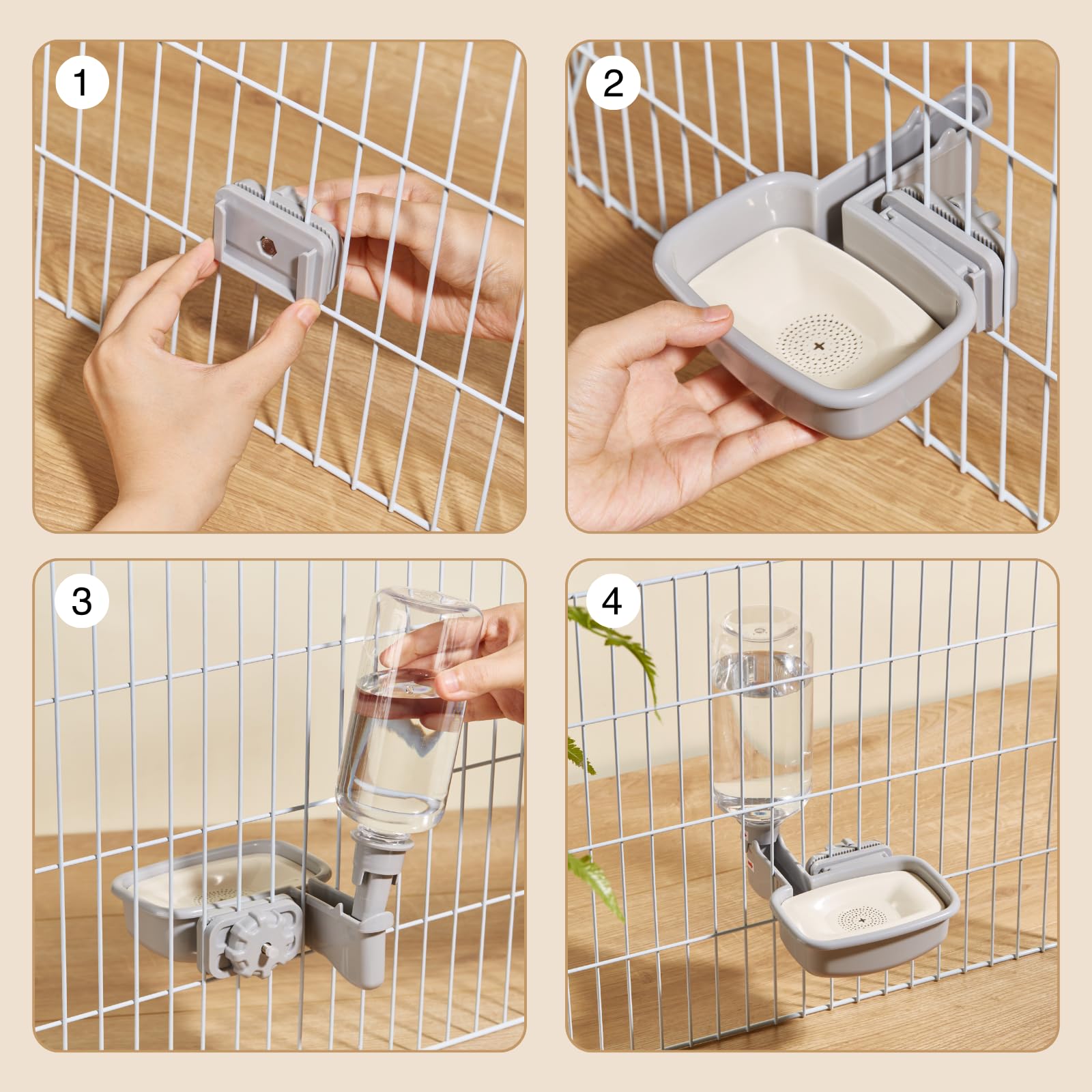 Kassiva fixation sur barreau illustrant installation rapide et stable