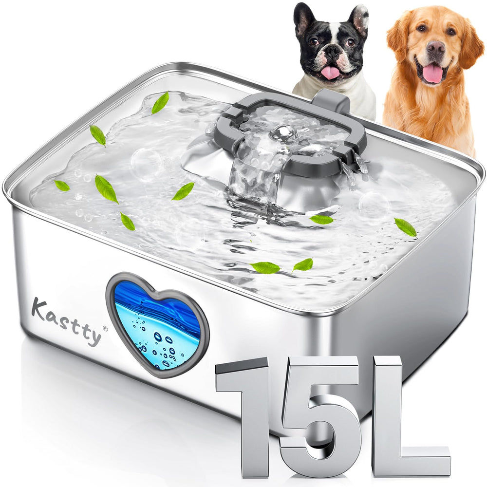 Kastty fontaine face avant montrant réservoir 15L et design hygiénique