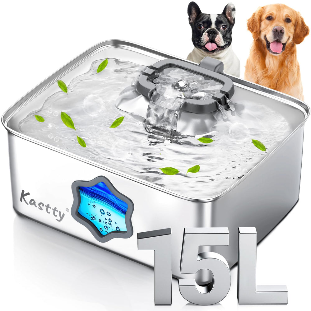 Kastty fontaine face avant montrant design inox et grande capacité