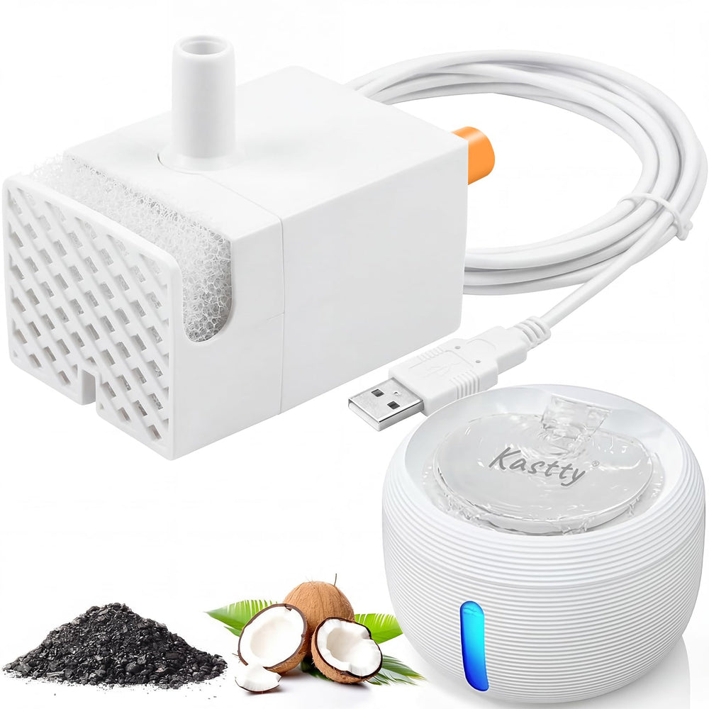 pompe Kastty face avant montrant connecteur USB et profil compact pour installation facile