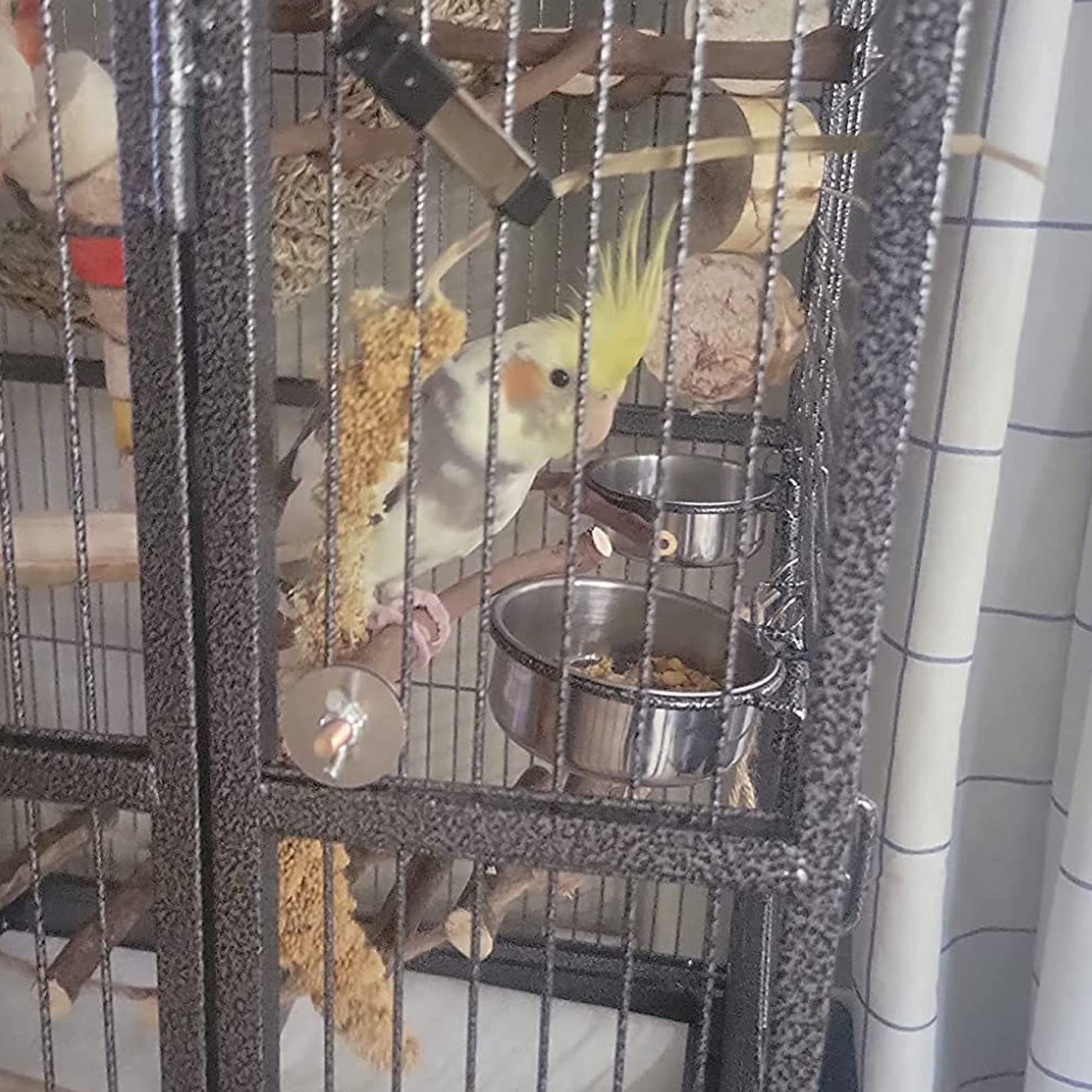 kathson jouet en raphia inclus stimulant l’activité de l’oiseau