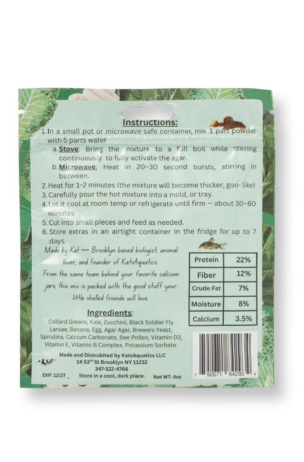 KatsAquatics poudre gros plan révélant texture fine et mélange sans charges