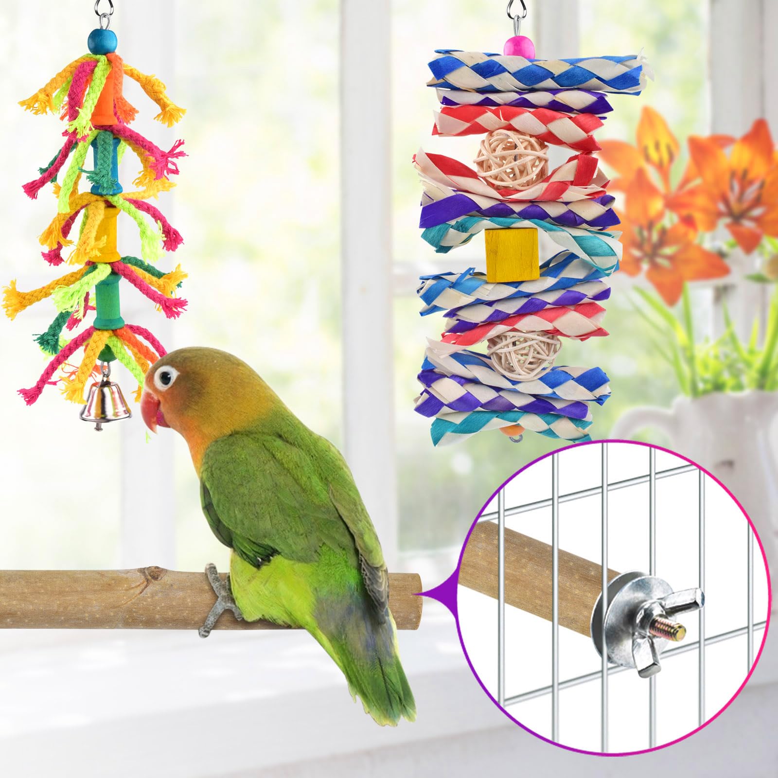 KATUMO perchoir en bois en situation offrant repos et toilettage