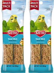 Kaytee bâtonnet face emballage montrant la barre miel attrayante et pratique