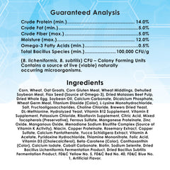 Kaytee granulés dans une main pour comparaison de taille et contrôle des portions