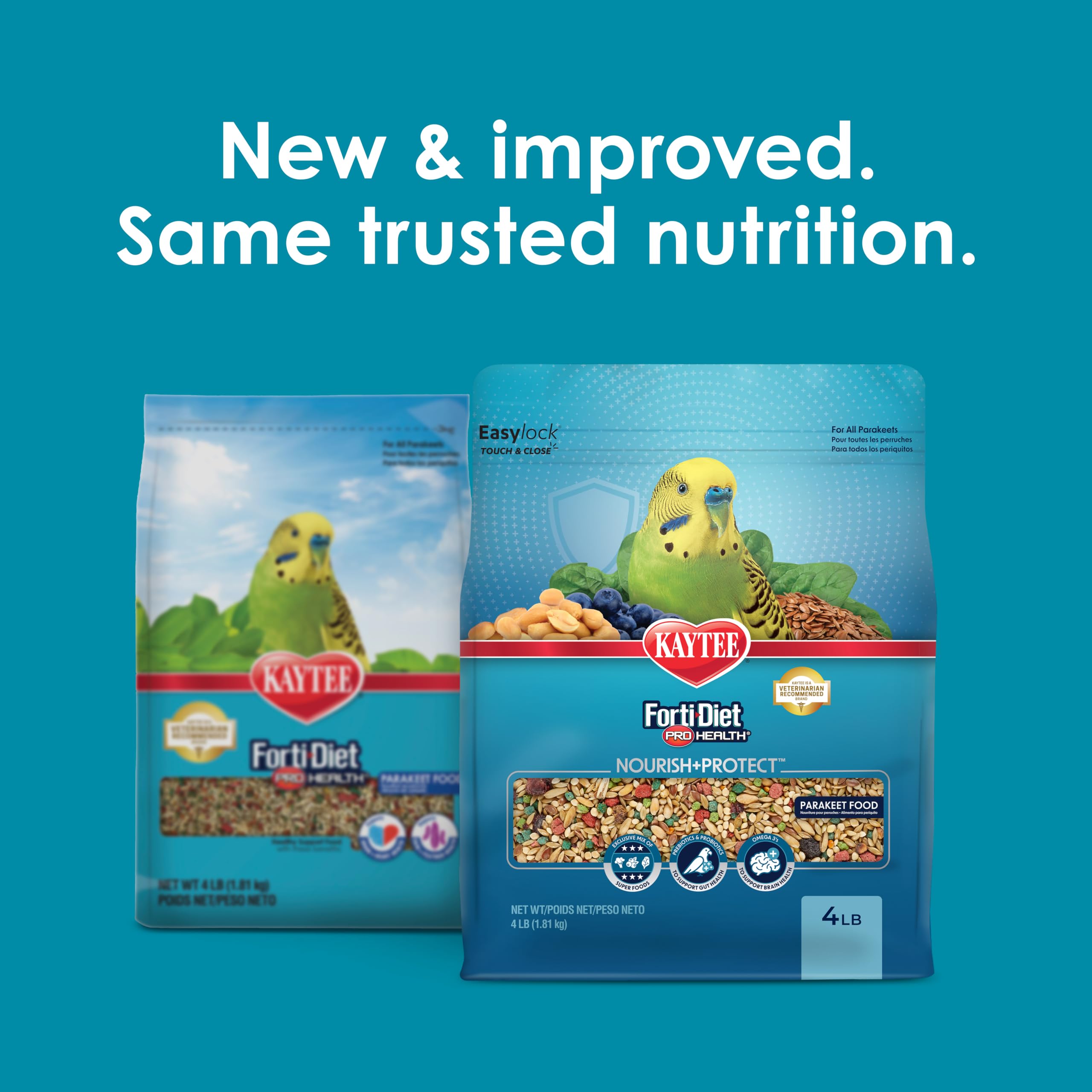 Kaytee contre‑emballage avec tableau nutritionnel pour comprendre les apports