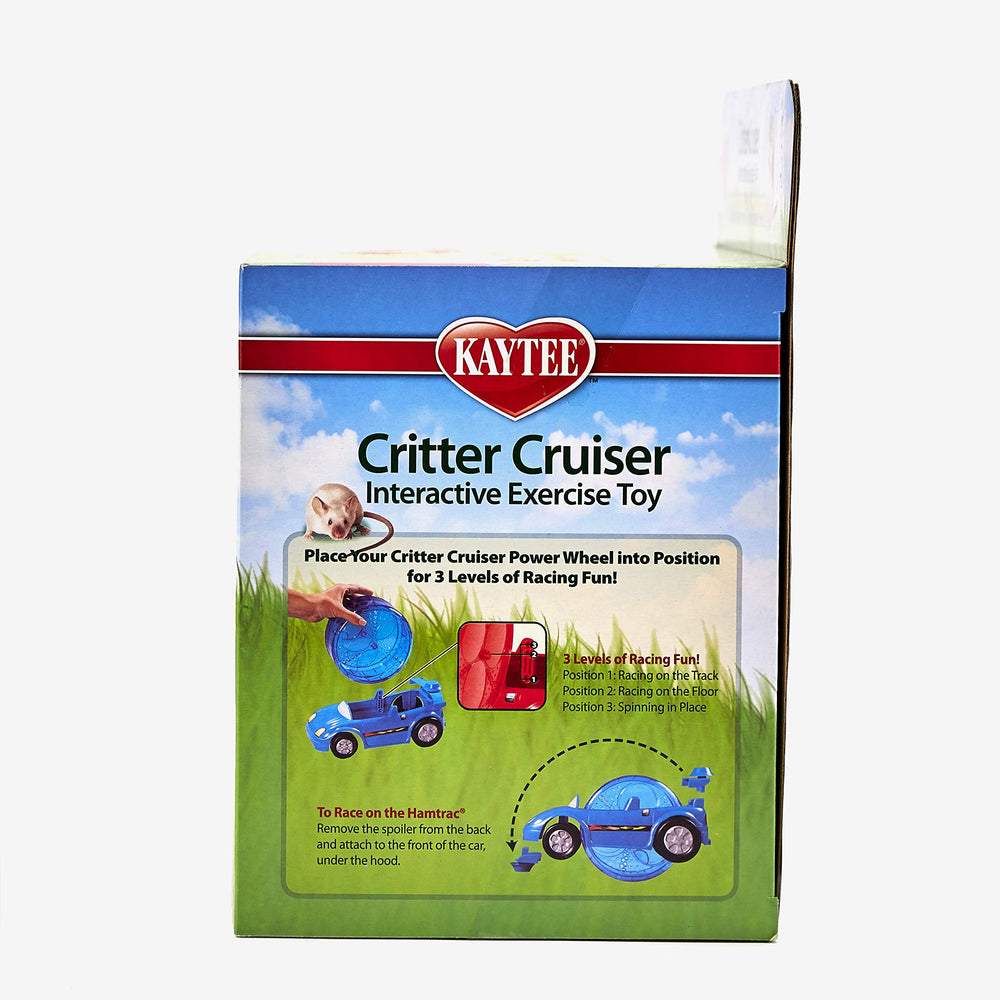 Intérieur de la Kaytee Critter Cruiser montrant espace de maintien sûr