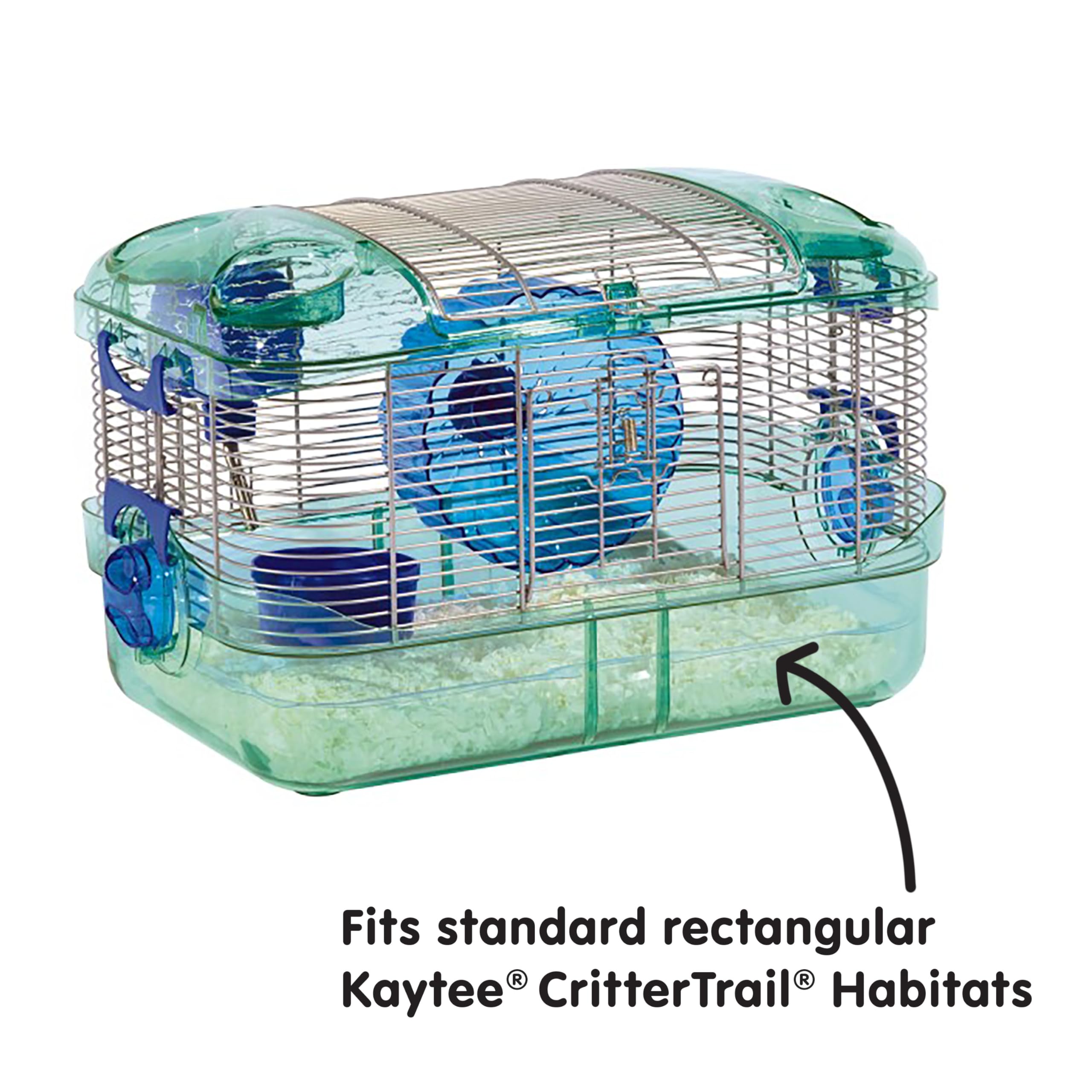 Kaytee plateau installé dans une cage CritterTrail pour nettoyage facile