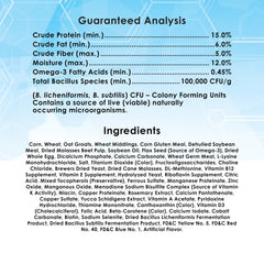Kaytee détail des nutriments indiquant oméga‑3 et probiotiques