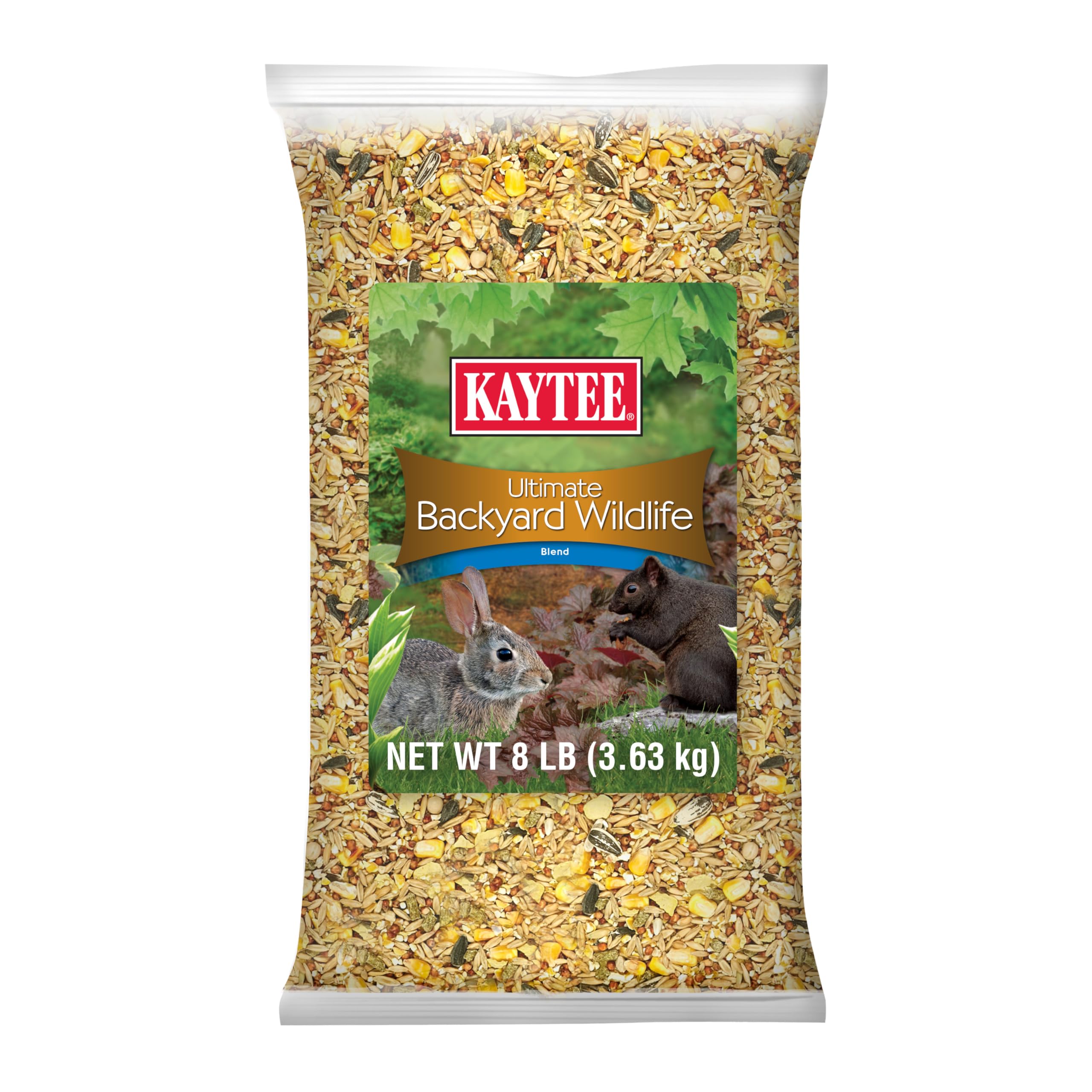 Kaytee emballage avant montrant le produit attirant la faune locale