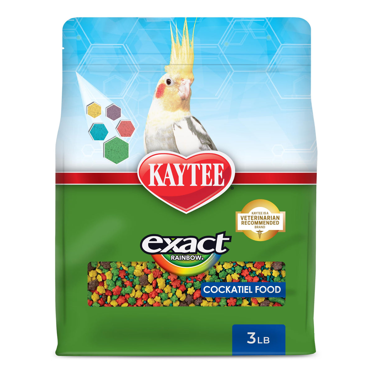 Kaytee emballage recto montrant le format 3 lb et avantage nutritionnel