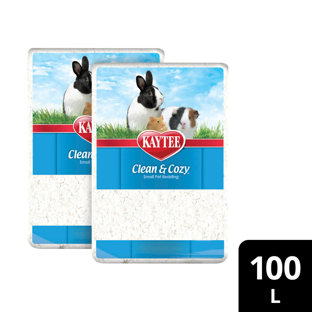 Kaytee mise en situation habitat montrant confort pour lapin et cochon d'Inde