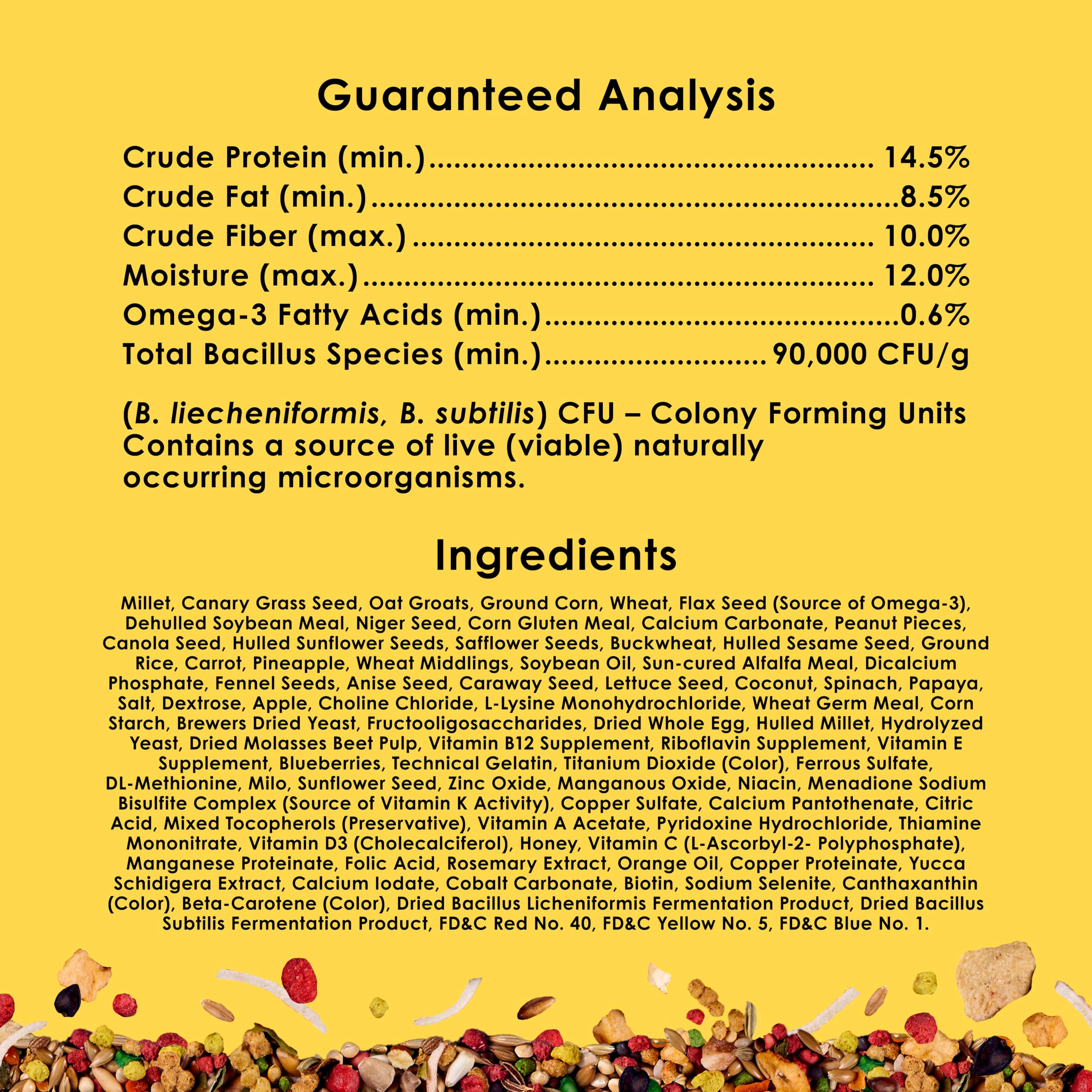 Kaytee comparaison taille montrant portions adaptées et contrôle des rations