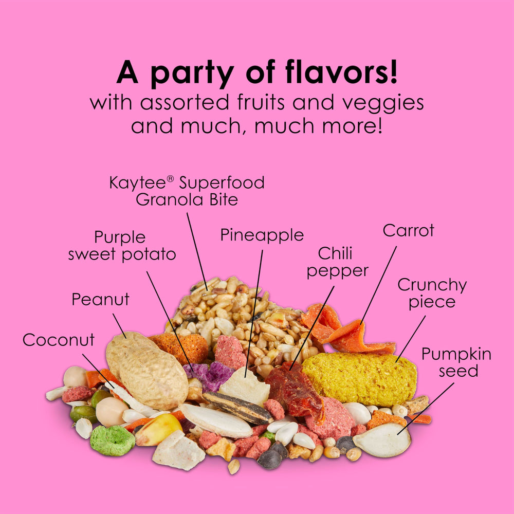Kaytee mélange caché dans un jouet pour stimuler le foraging