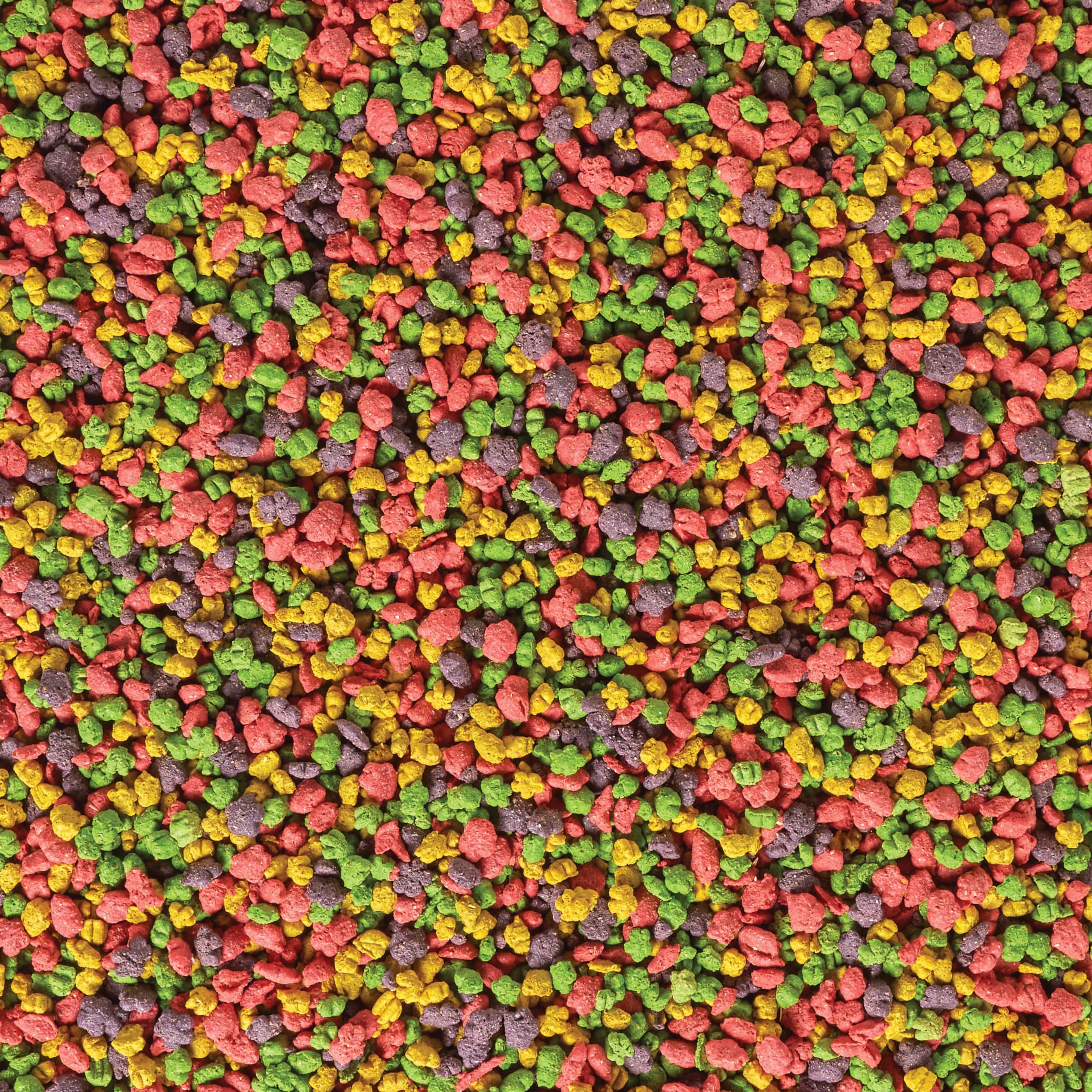 Kaytee gros plan sur les granulés extrudés montrant texture uniforme bénéfique