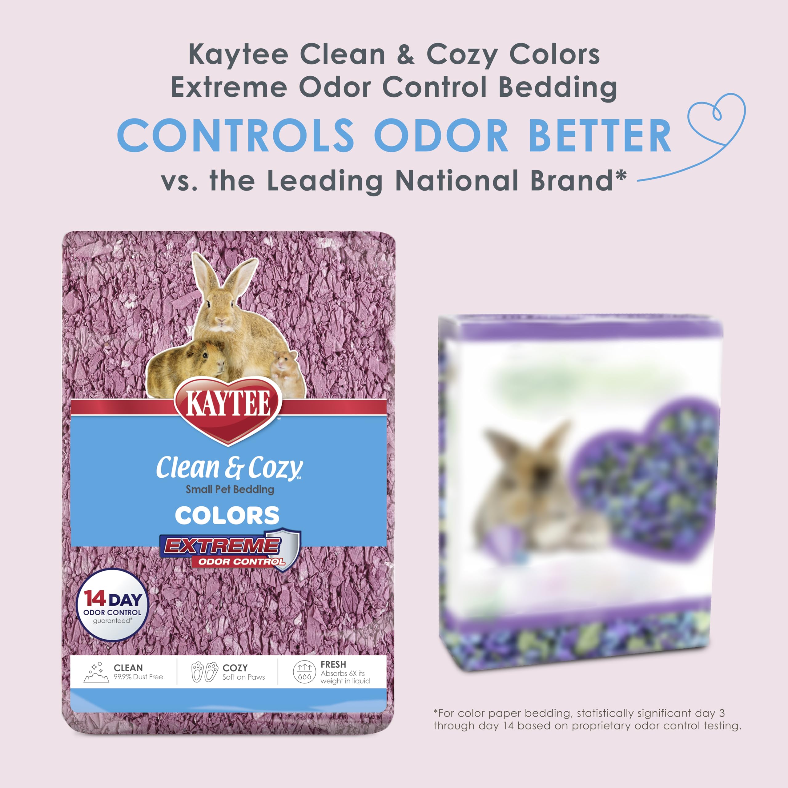 Kaytee gros plan texture papier doux offrant confort pour pattes