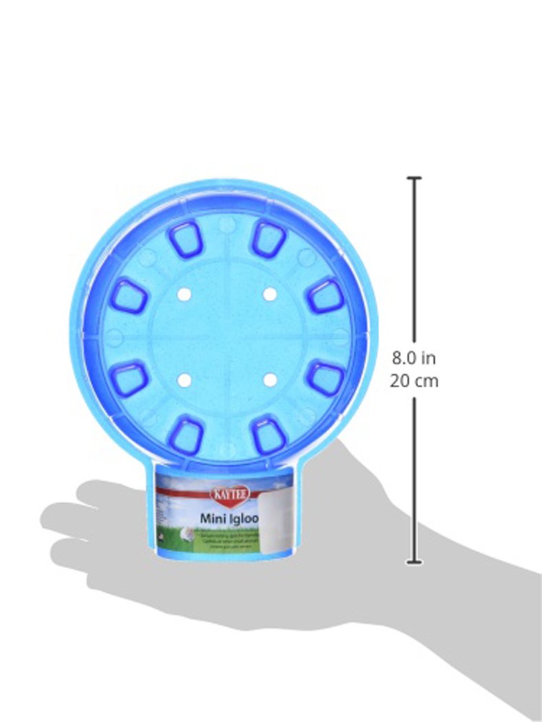 Kaytee Igloo avec hamster à l’intérieur, refuge confortable et sécurisé