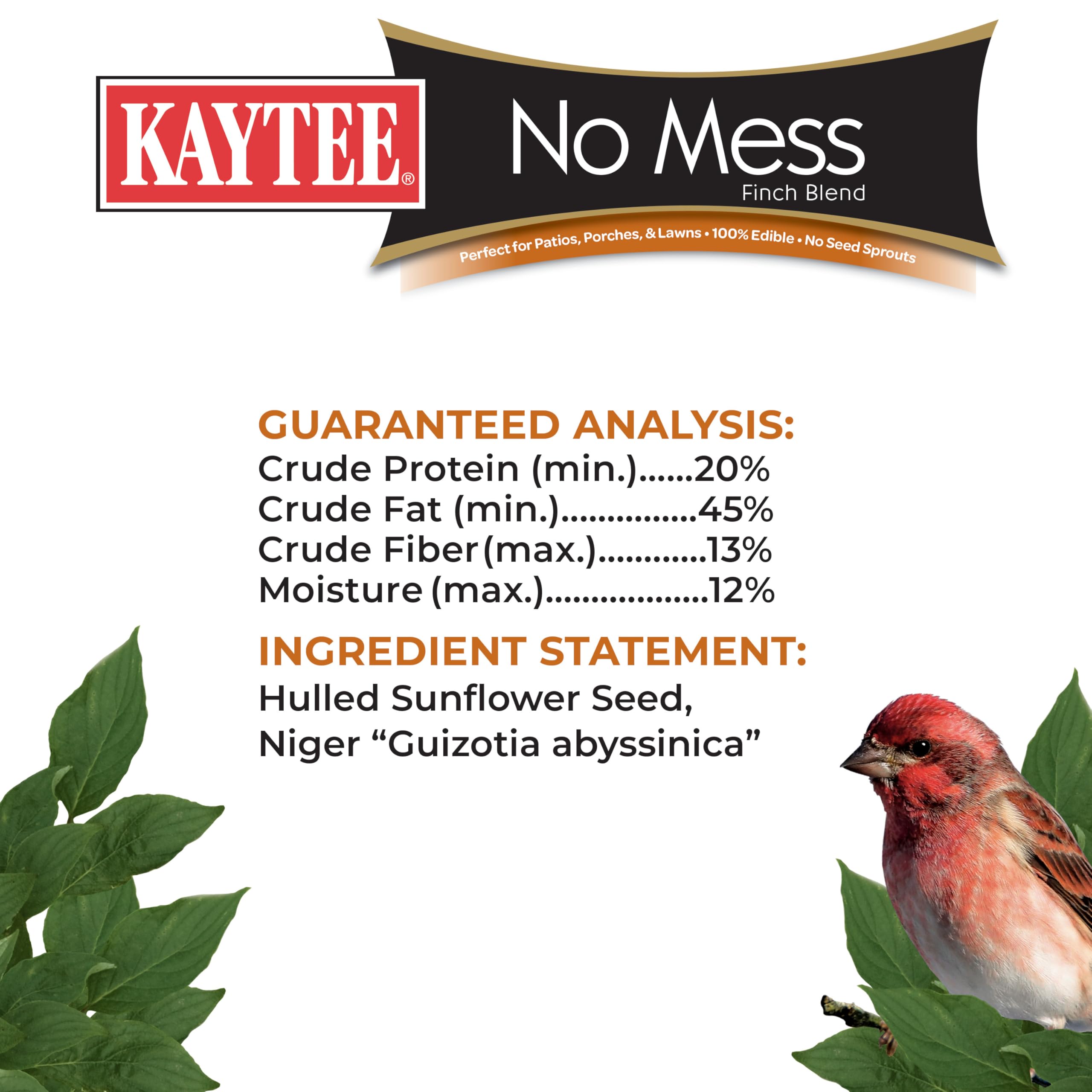 Kaytee mélange versé dans une mangeoire, permet un accès simple pour petits oiseaux