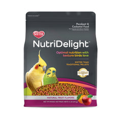 Kaytee NutriDelight face du paquet montrant le produit et l'étiquetage bénéfice nutritionnel