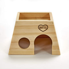 Kaytee détail du bois pin naturel illustrant texture résistante et sûre