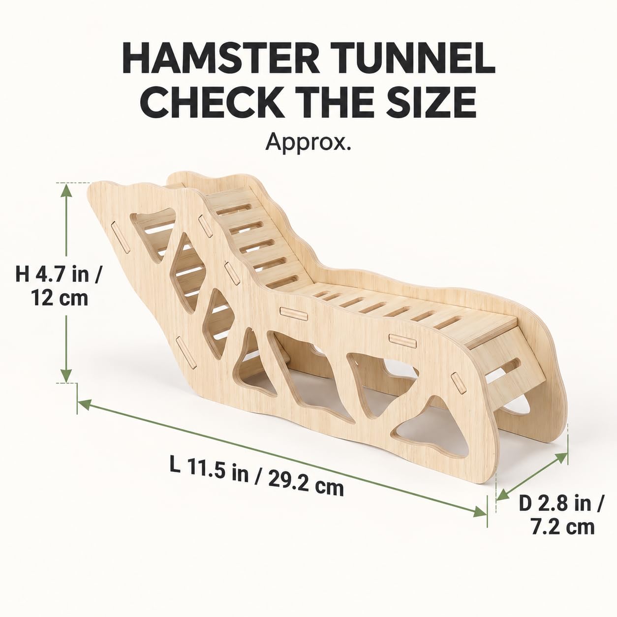 kcrygogo tunnel profil avec rampe basse pour exploration facile
