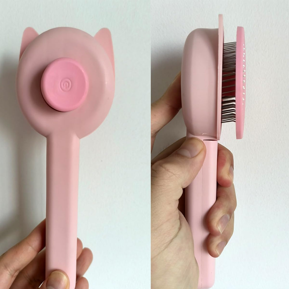 KEEPLKVOC brosse slicker en gros plan, enlève les poils morts