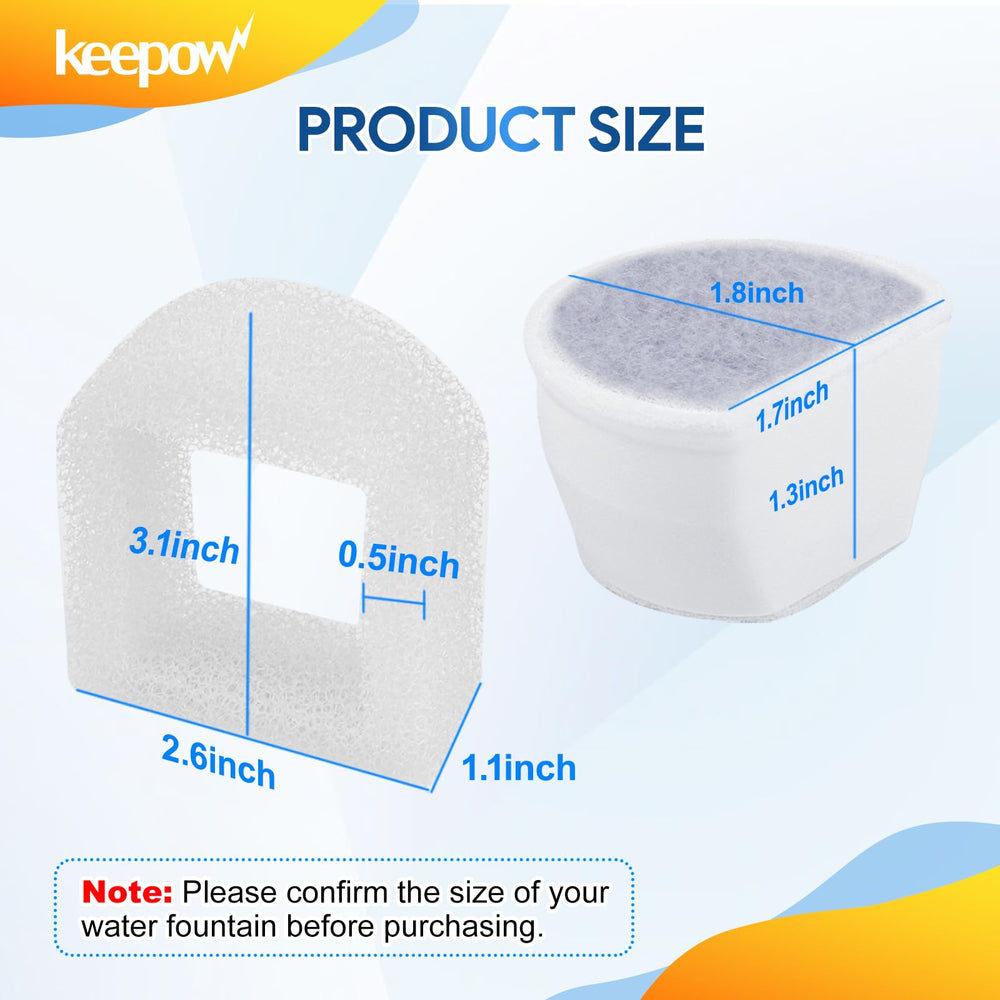 KEEPOW filtre à l'échelle avec main indiquant dimensions pratiques